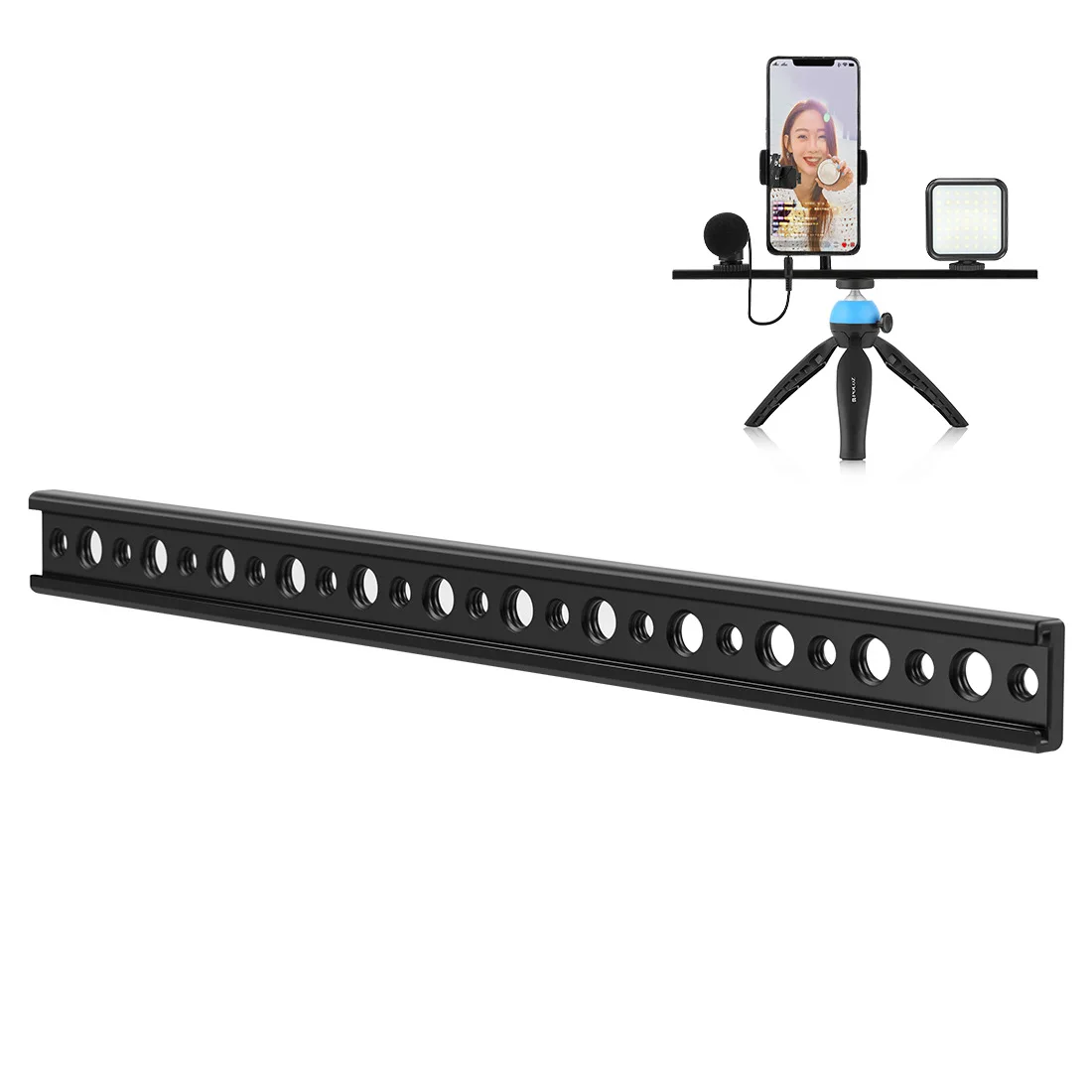 

Удлинительный кронштейн из алюминиевого сплава с креплением для штатива с винтовым отверстием 1/4 3/8 дюйма и холодным башмаком