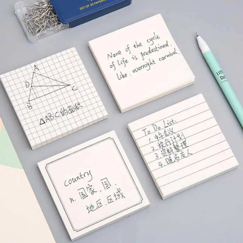 Многофункциональный горизонтальный блокнот для заметок клейкая бумага