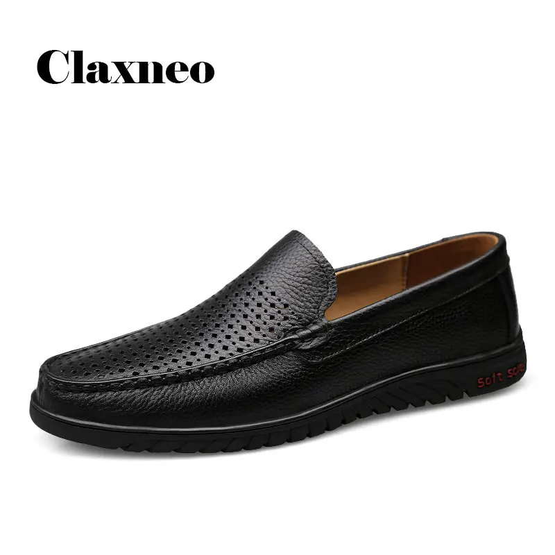 Mans Shoes Slipons 2021 Summer Men's Boat Shoe Breathable Male Moccasins Genuine Leather Loafers Big Size | Обувь