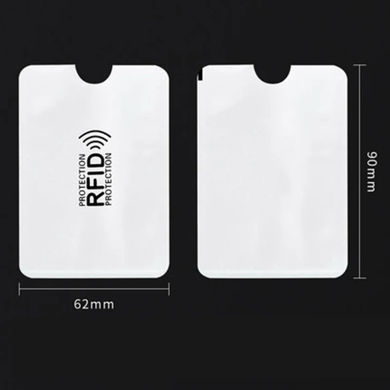 2 шт. алюминиевый кошелек блокирующий считыватель Анти Rfid NFC замок держатель для
