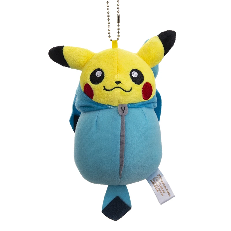 6Pcs/Lot 15cm Size Pokemon Cute Plush Bulk Buy Anime Figure Pikachu Sleeping Bags of Various Colors Christmas Gift Keychain | Игрушки и