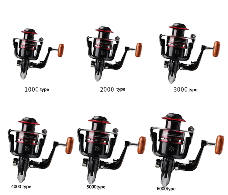 

HB1000-6000 Series Spinning Reels Fishing Reel spool rocker 12bb Metal Coil Spinning Reels Boat Rock Fishing Wheels