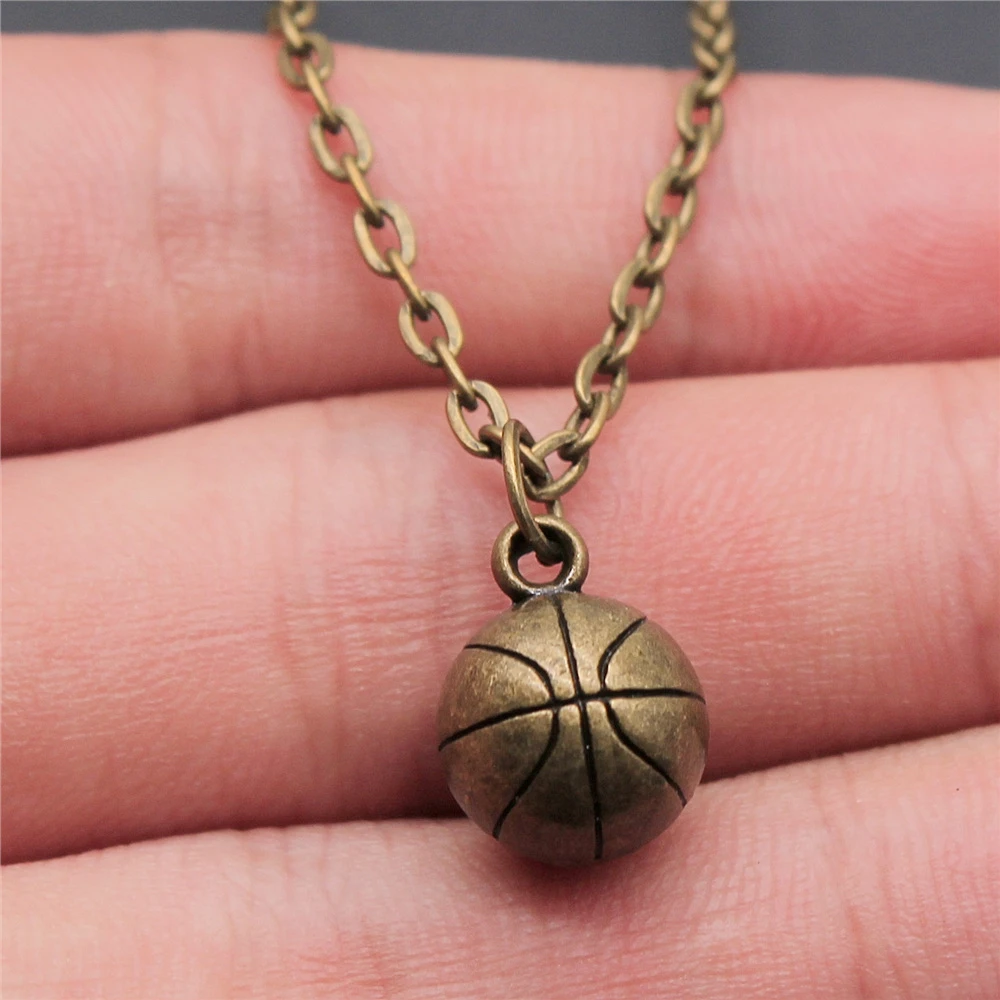 Модные подвески в виде баскетбольного мяча 2 цвета 11 мм ювелирные изделия для