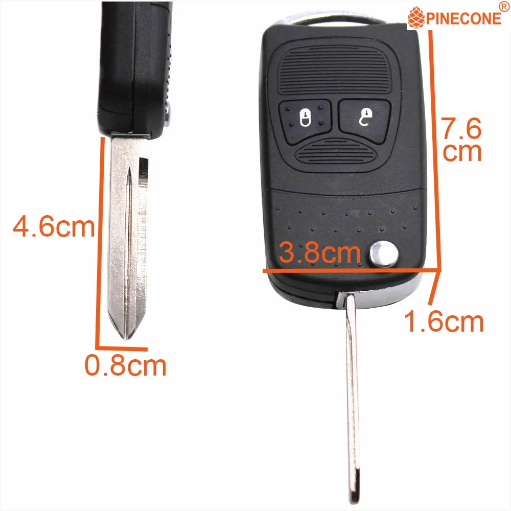 PINECONE для Chrysler Aspen Pt Cruiser Dodge Caliber Dakota Durango Jeep дистанционный ключ модифицированный