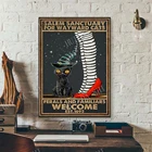 Черная кошка человеческое общество размещение знакомых 1692 Хэллоуин плакат, салемская кошка Хэллоуин искусство, Хэллоуин плакат Ведьма и Кот Печать