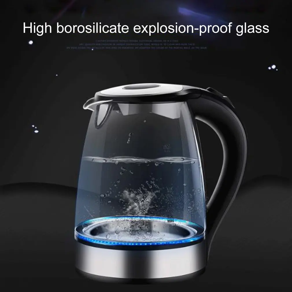 

Stainless Steel Glass Electric Kettle Off Automatically Handheld Anti-hot Electric Kettle Household Kitchen Tools