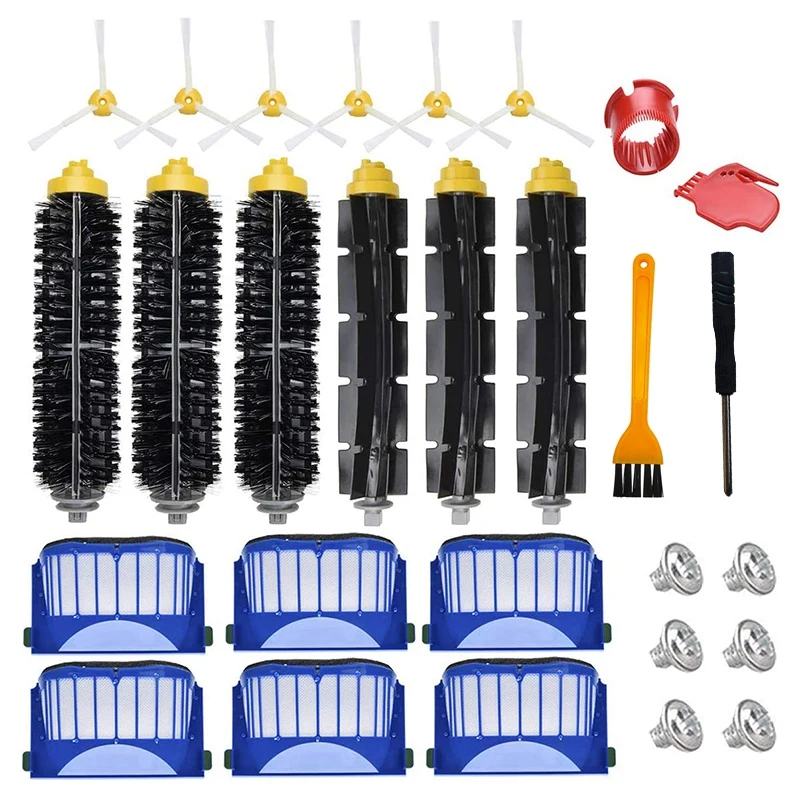 

Promotion!Replacement Accessories Kit for IRobot Roomba 600 Series 690 680 660 651 650 500 Series 595 585 564 552 Filter Brush