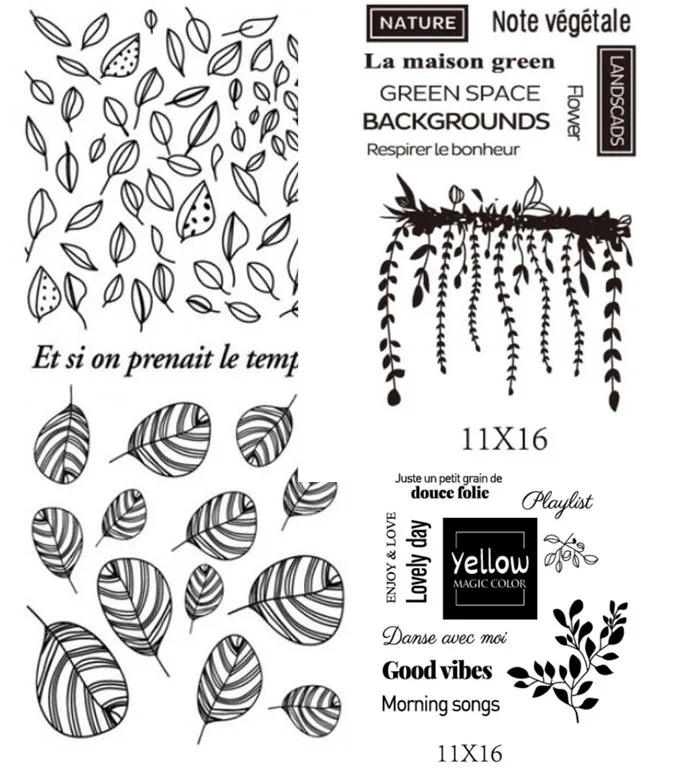 Французский прозрачный силиконовый штамп/уплотнение для скрапбукинга DIY/альбома