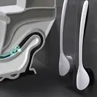 Новая силиконовая щетка из термопластичной резины, щетка для унитаза, щетка для мытья туалета без мертвых углов, домашний креативный инструмент для мытья ванной комнаты