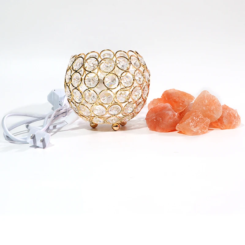 1 шт. Гималайская соляная лампа диммер Настольный переключатель теплый белый