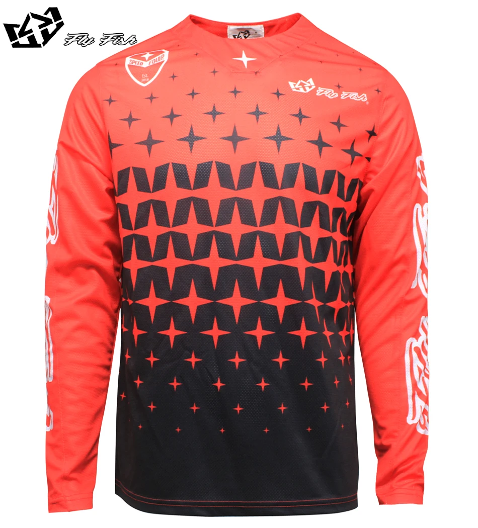 Мужская рубашка для горного велосипеда FLY FISH Racing с длинным рукавом одежда