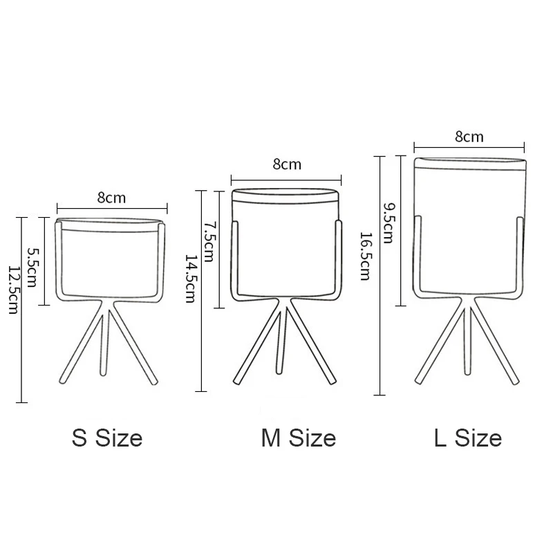 Скандинавская керамическая железная ваза с мраморным узором розовое золото