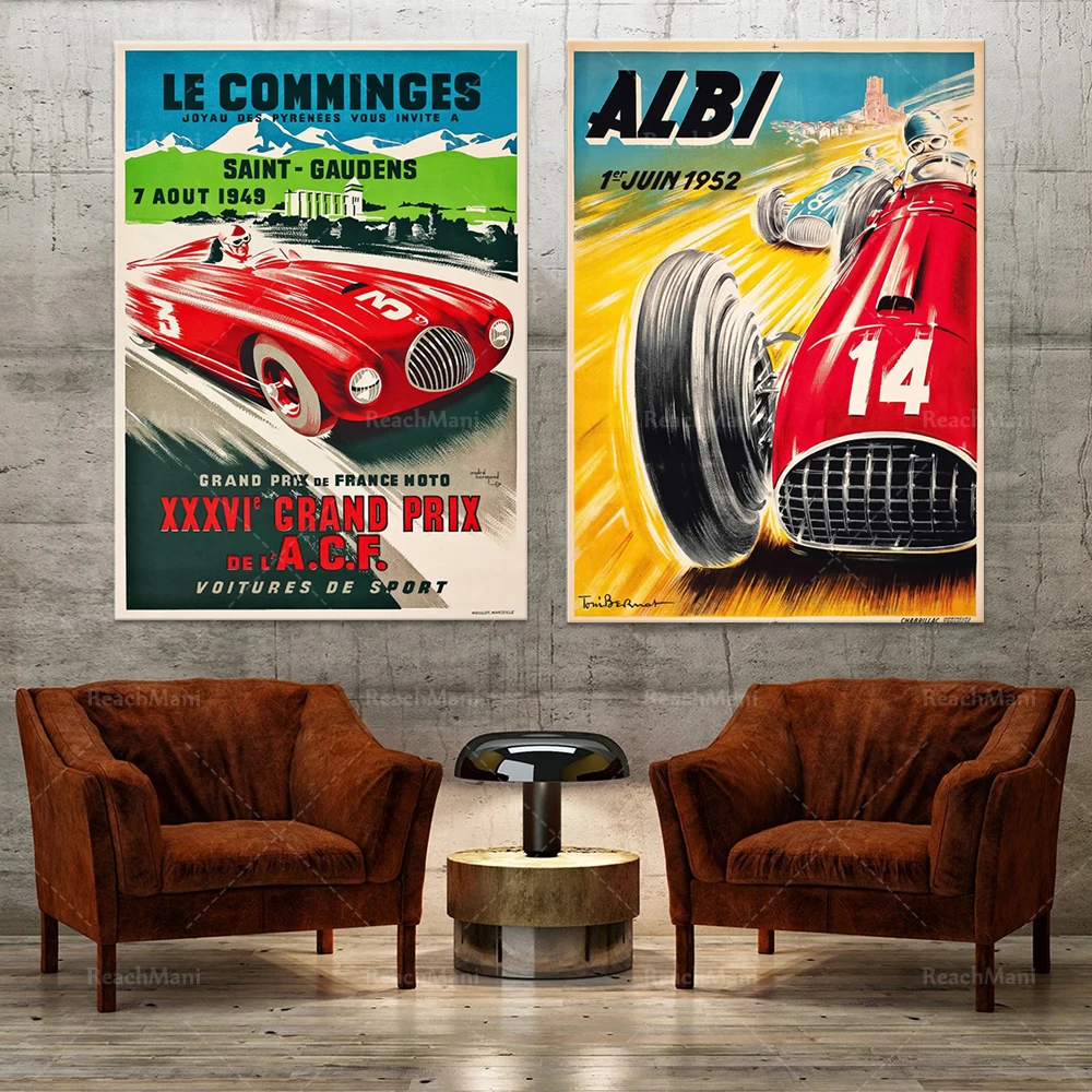 

1952 Albi Grand Prix | Auto sport print | Old Racing Cars