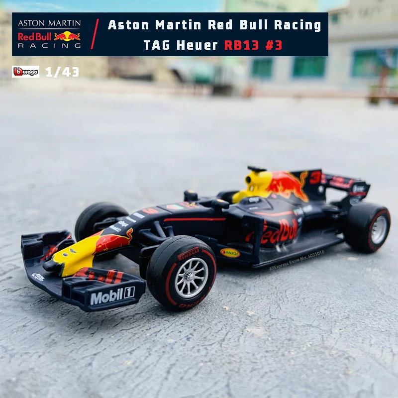 

Bburago 1:43 F1 Mercedes W10 Ferrari SF90 Red Bull RB16B-33 RB13-3 Formula One Super Toy Car Model Alloy Die-casting Car Model