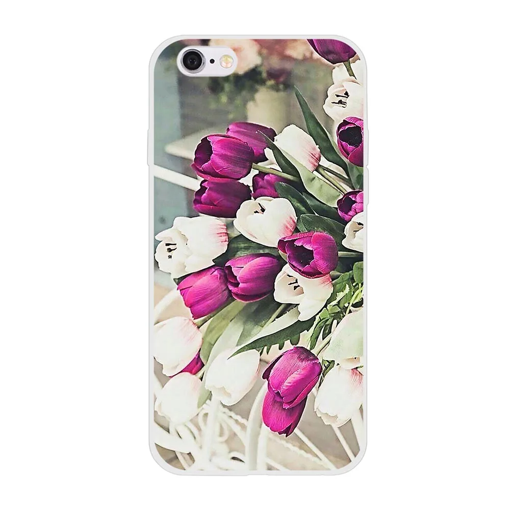 

Case for Apple iPhone 6 6S Case Cover Flower pattern Thin TPU Soft Silicone Back Shell Cover for Fundas iphone 6 6 S Phone Cases
