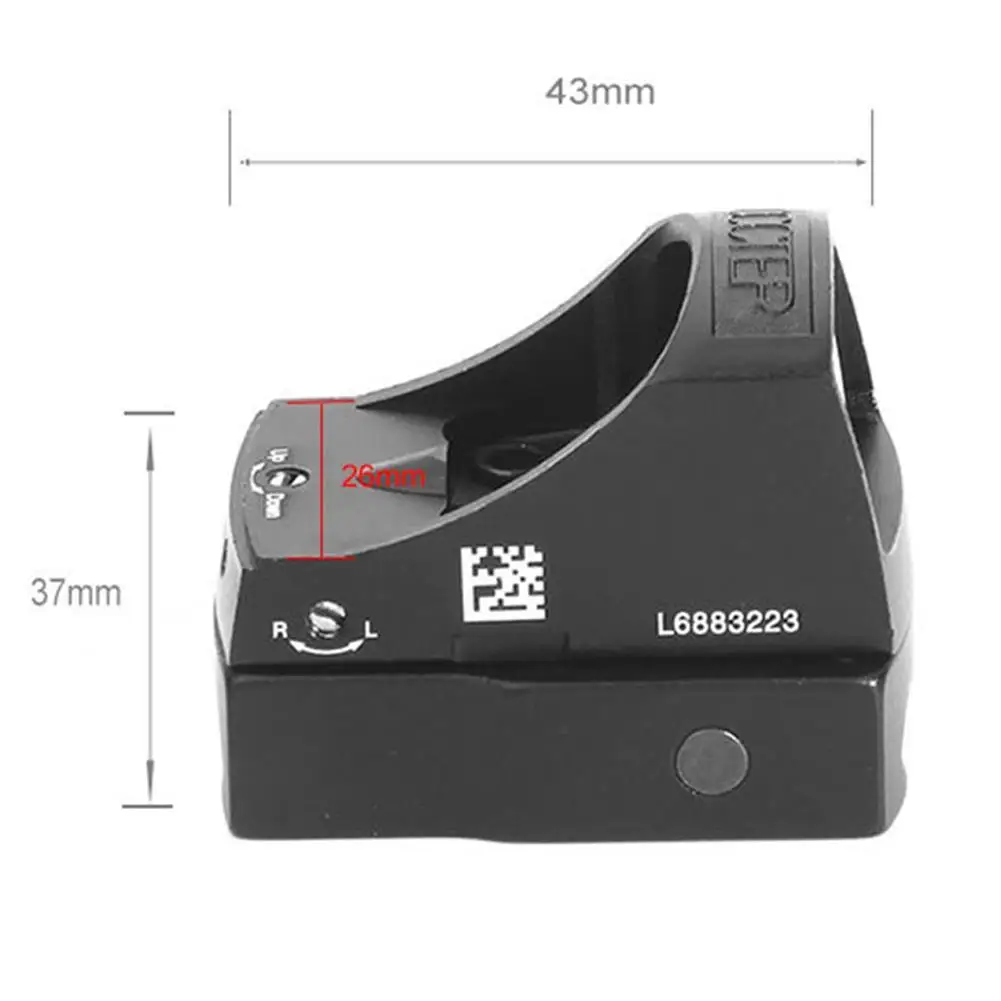 

Open Holographic DOC Red Dot Flashlight Sight For Hunting Sports Fast Shooting Shot Gun Mini Optic Scope