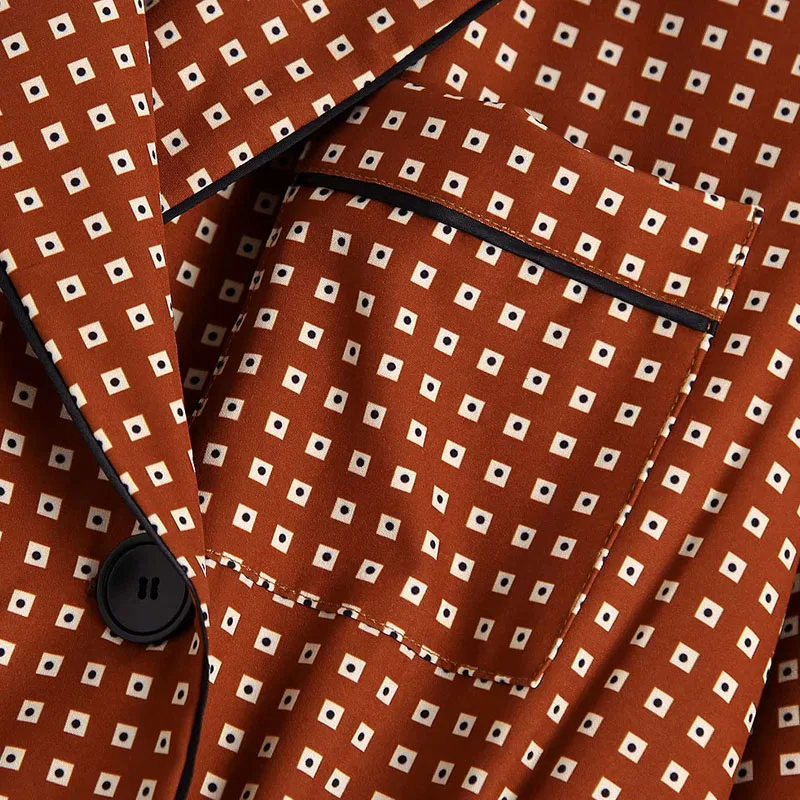 

Women Spring Autumn Print Jumpsuits Bodysuit Playsuit 2020 Long Sleeve Buttons Pocket Female Fashion Street Overalls Rompers