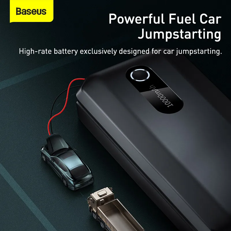 $59.99 Baseus Car Jump Starter 10000mah 1000A Portable Emergency Starter Power Bank 12V Auto Booster Starting Device Battery for car