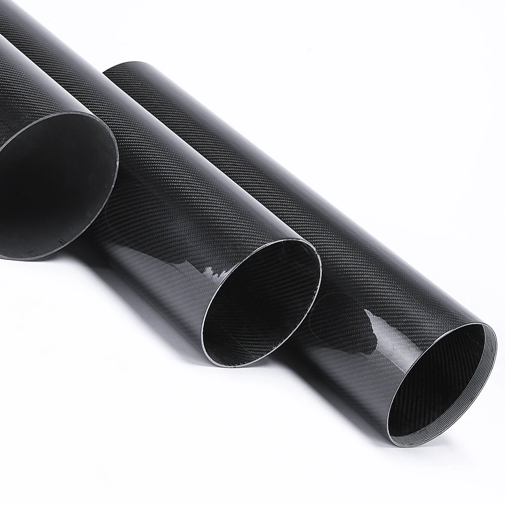 2Pcs Length 1000mm High Quality 3K Full Carbon Fiber Pipe Tube For RC | Parts &amp Accs