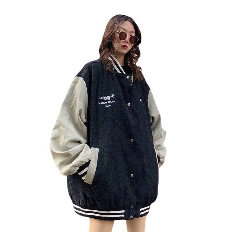 

Куртка мужская и женская для бейсбола, свободная куртка в Корейском стиле, для студентов, классная зимняя одежда, весна