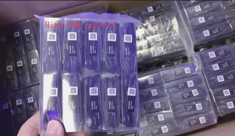 High OEM quality 10 шт./партия наушники IG955 3,5 мм в ухо с микрофонный провод гарнитура для Samsung Galaxy S8 S8 Plus наушники смартфон - Цвет: High OEM quality
