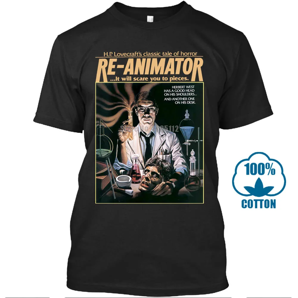 Футболка Re Animator футболки с изображением злых мертвецов футболка для малышей