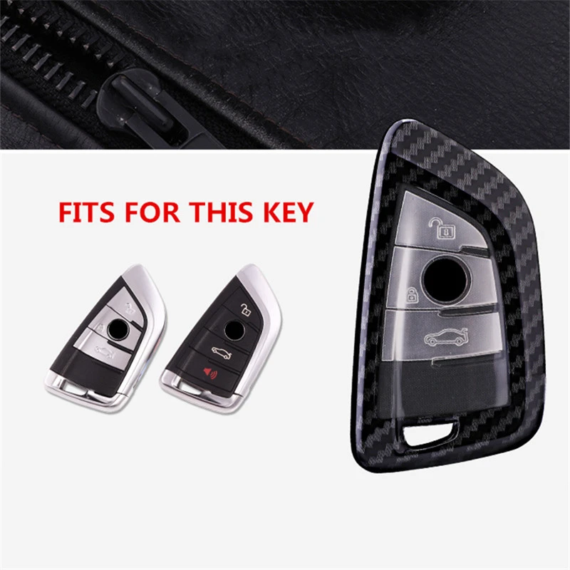

PC Carbon Fiber Car Key Case For BMW 1 2 3 4 5 6 7 Series X1 X3 X4 X5 X6 F30 F34 F10 F07 F20 G30 F15 F16 Car Key shell Cover