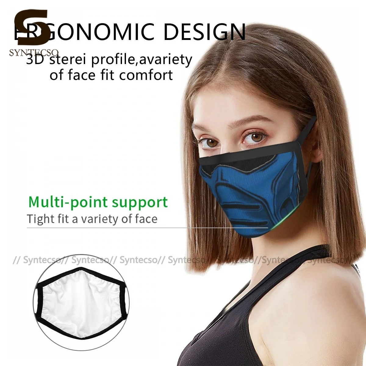 

Mortal Kombat Mouth Face Mask Polyester Funny Dustproof Fast Delivery Unisex Facial Mask