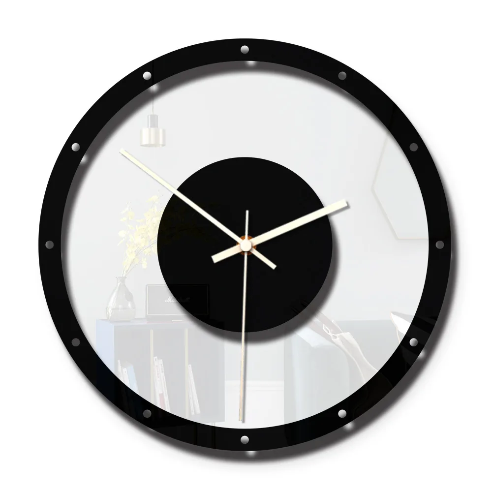 

New best selling European minimalist creative home wall clock living room art transparent acrylic clocks spot wholesale