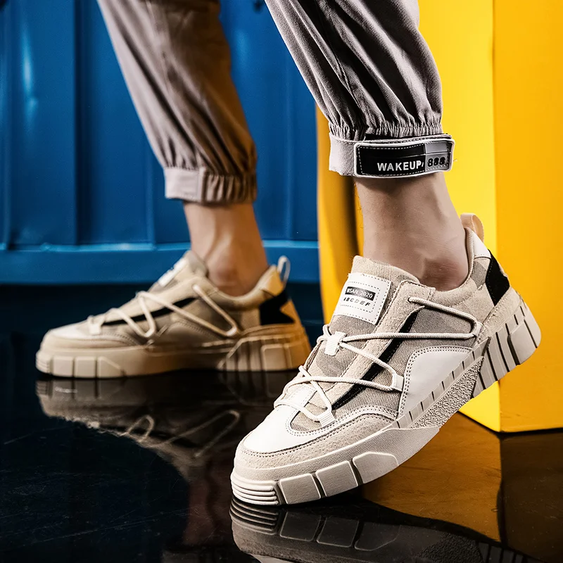 

Hot Style New Mesh Autumn Men Casual Shoes Lightweight Comfortable Breathable Lace-up Sneakers Trend Non-slip Casual Shoes