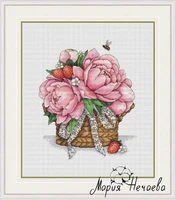 pink flower wool gen 34 39 cross stitch ecological cotton thread embroidery home decoration hanging painting gift