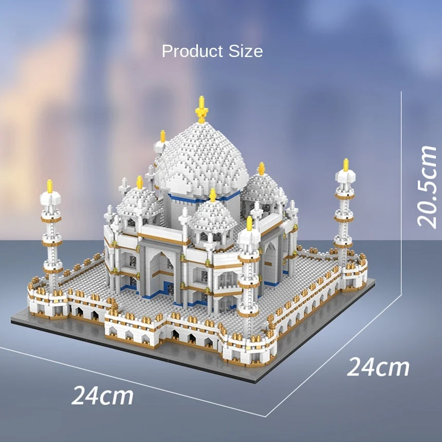 Модель здания замка Тадж Махал совместима с Lego diamond и маленькими частицами