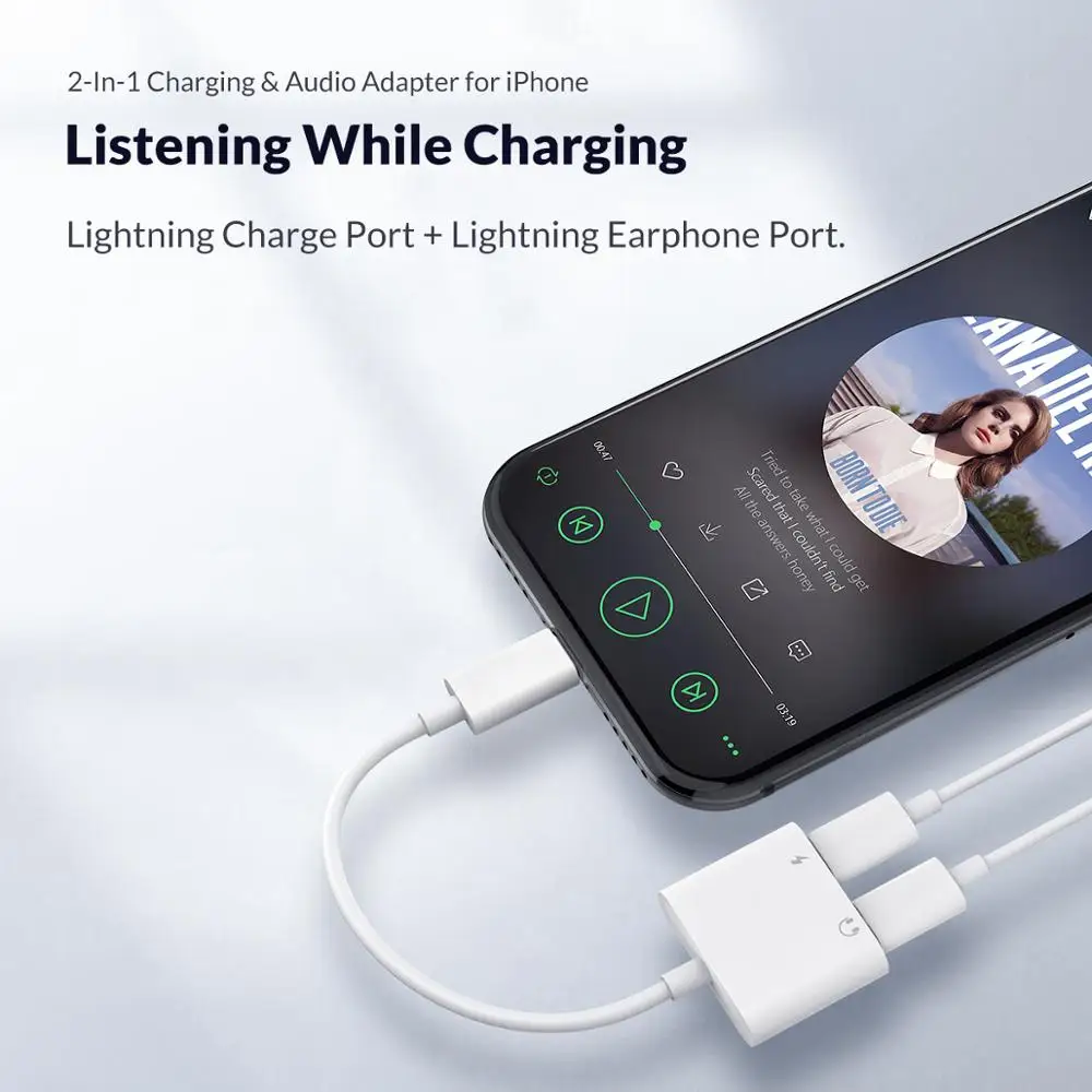 Адаптер для наушников ORICO разветвитель зарядки звонков переходник с разъемом 3 5