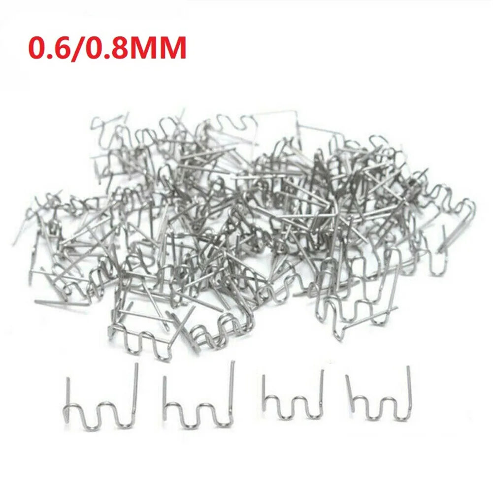 

High quality Pre-cut Wave Staples Durable 400Pcs Stainless Steel 0.6/0.8mm