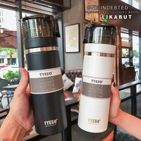 large capacity korean version of 304 stainless steel vacuum flask hand held cup drop proof and high temperature resistance