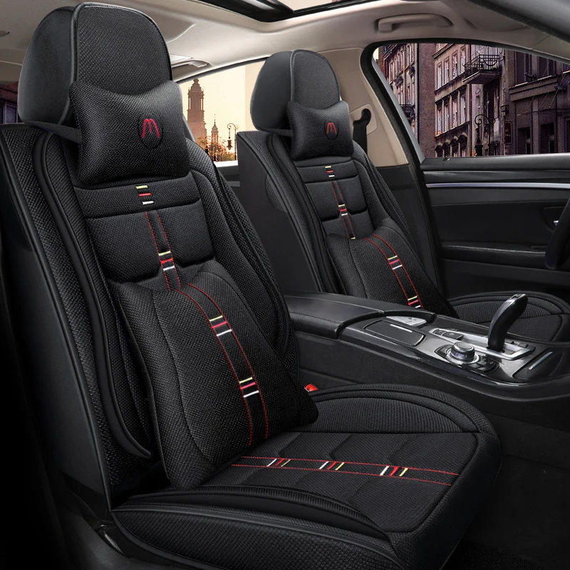 Чехол на автомобильное сиденье из льняного волокна с полным покрытием чехлы