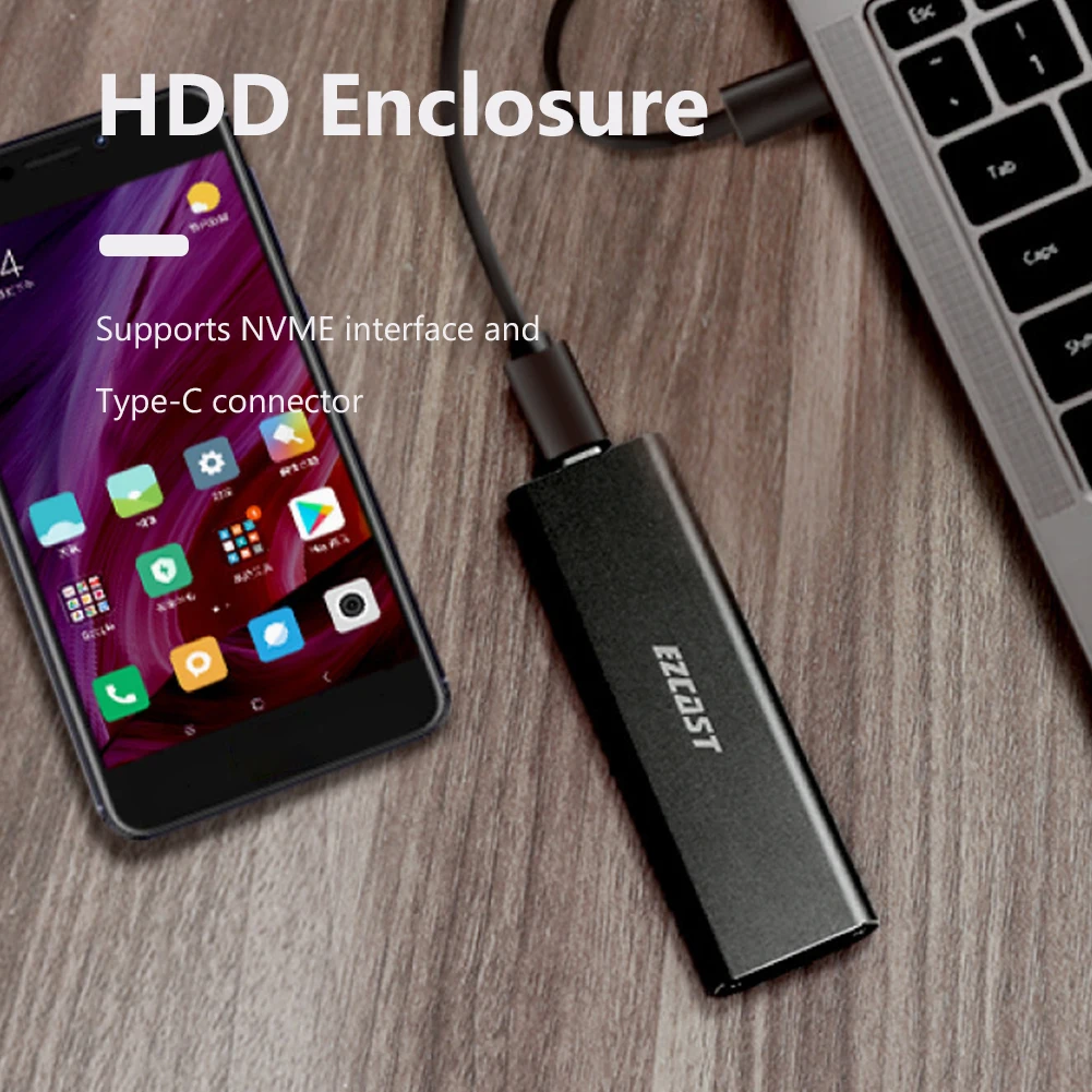 external hard disk adapter box s8000 external ssd hard drive enclosure usb 3 1 gen2 type c to m2 ngff nvme pcie free global shipping