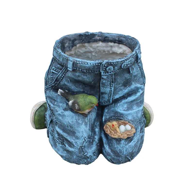 Каучуковые заплатки для брюк цветочный горшок декоративные джинсы птичье гнездо