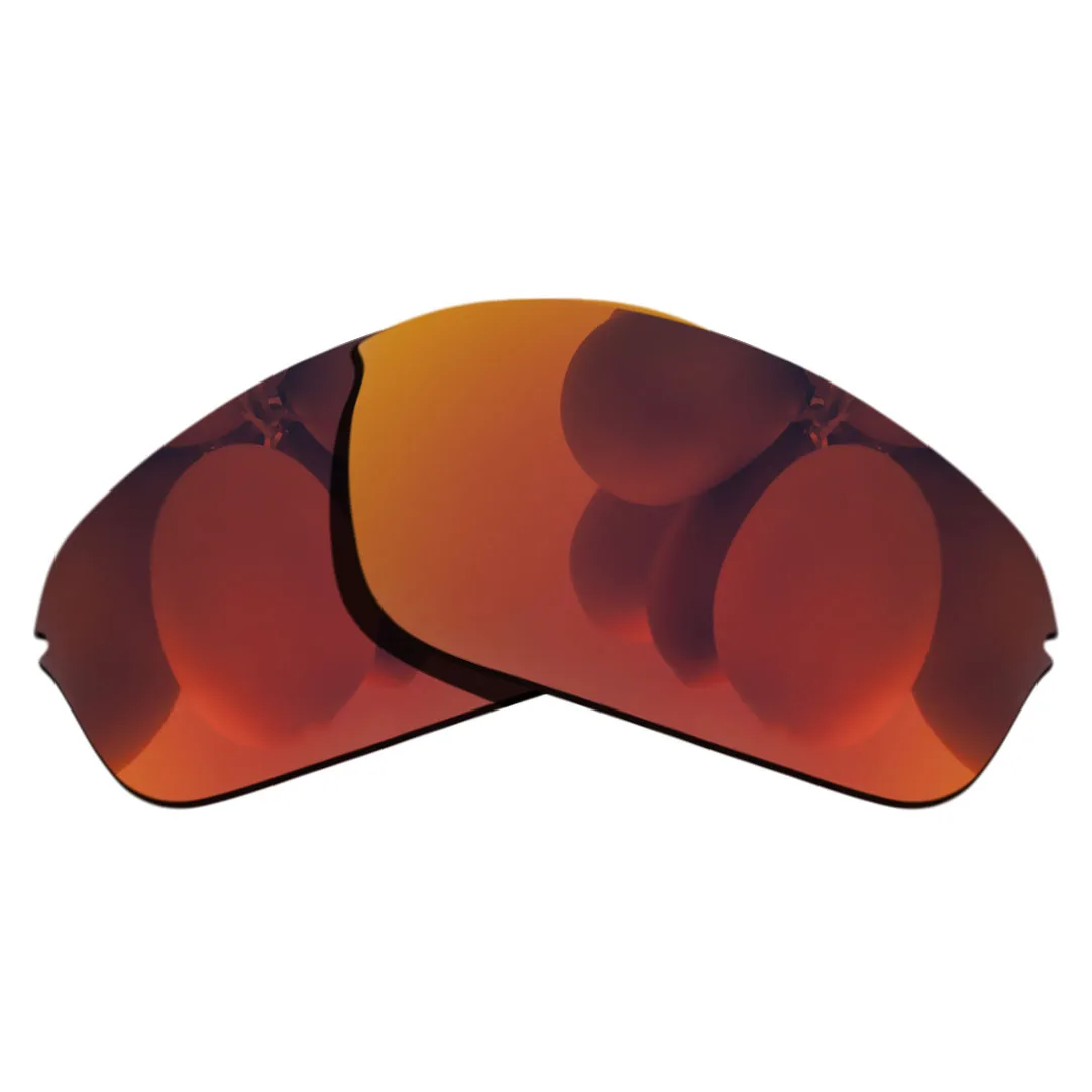 

100% Precisely Cut Polarized Replacement Lenses for Half Wire 2.0 Sunglasses Red Mirrored Coating Color- Choices