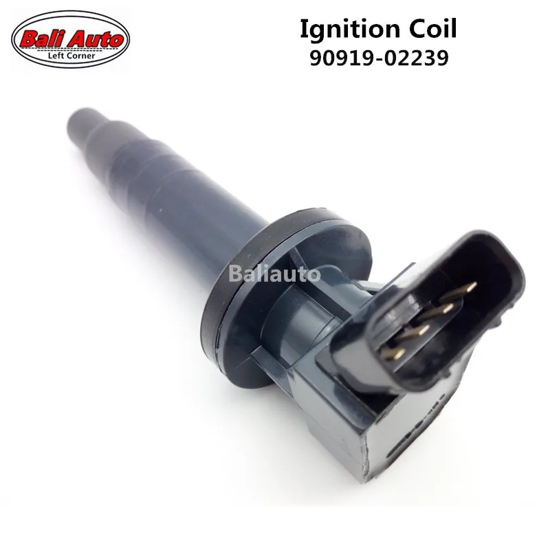 Катушка зажигания с левым углом OEM 90919 02239 для Toyota Corolla Celica Matrix MR2 00 05 1.8L 1ZZFE|coil toyota|coil