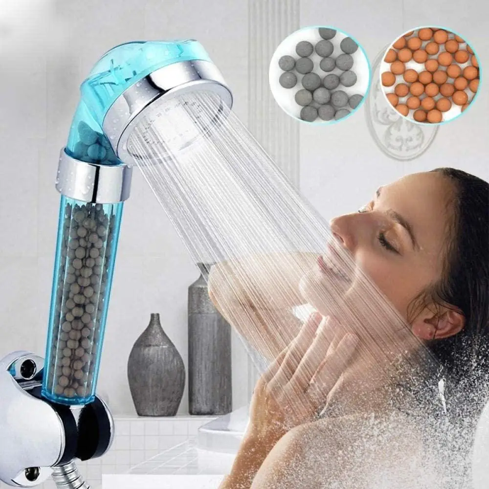 

SPA Therapy Shower Anion Balls Shower Head Water Saving Rainfall Handheld Shower Nozzle High Pressure ABS Bath