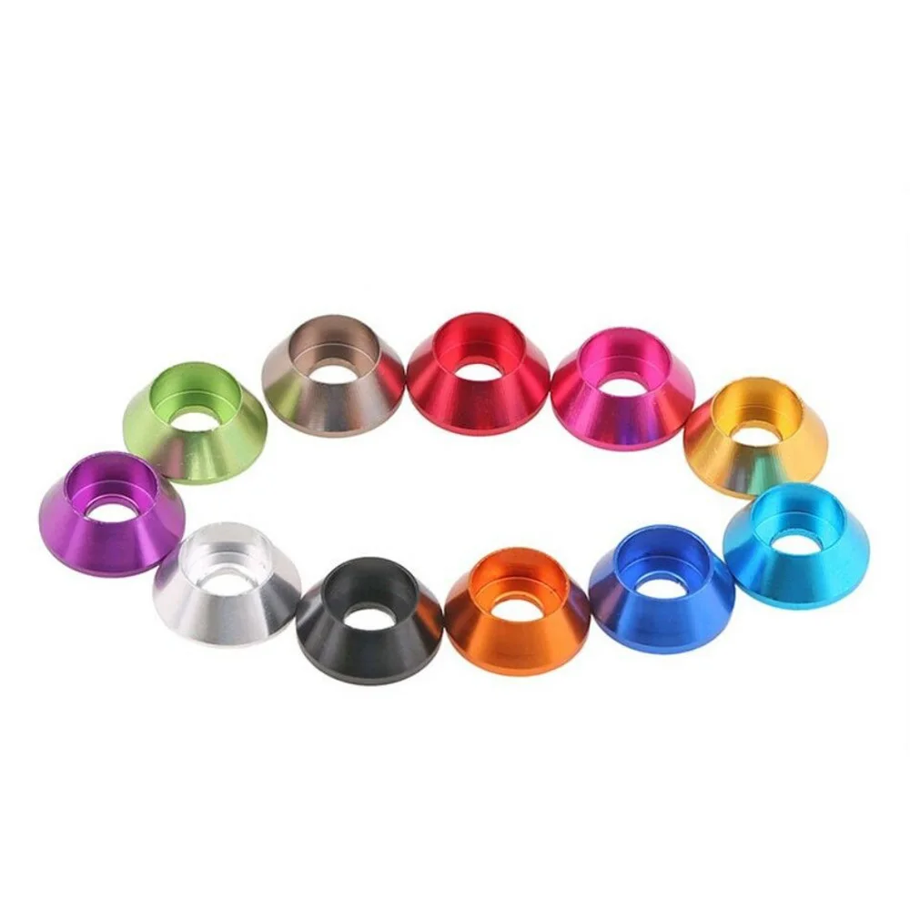 Цветная цилиндрическая шайба M3/M4 из алюминиевого сплава аксессуары для горного