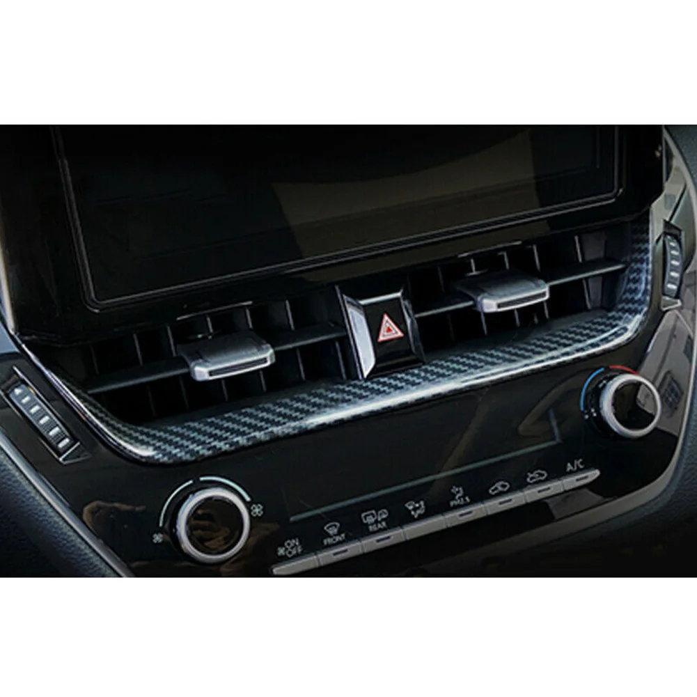 

High quality Center Air Outlet Cover Outlet Cover Black Carbon Fiber Center Air Hatchback