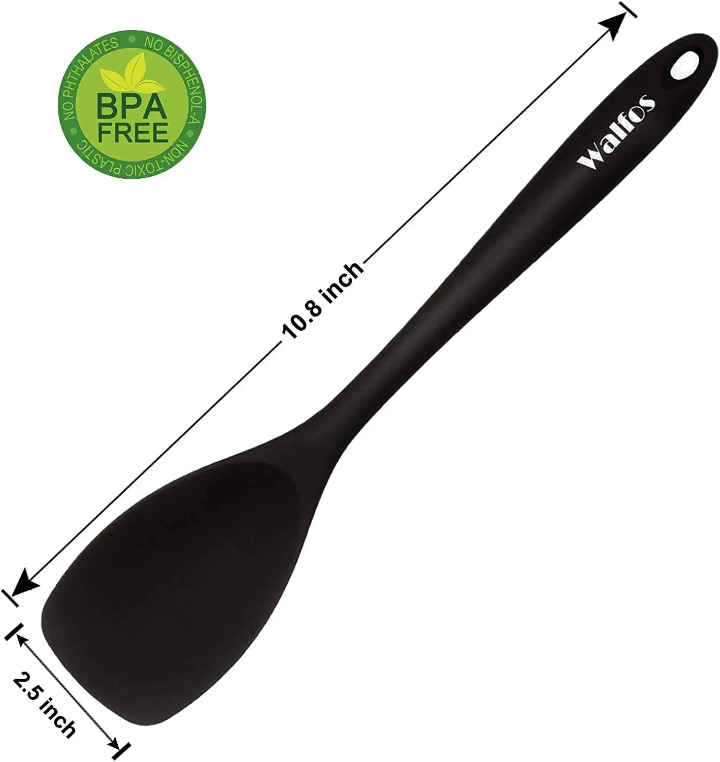 

Пищевая силиконовая ложка WALFOS, необходимая термостойкая Гибкая Антипригарная посуда для приготовления пищи, выпечки, смешивания, кухонная утварь
