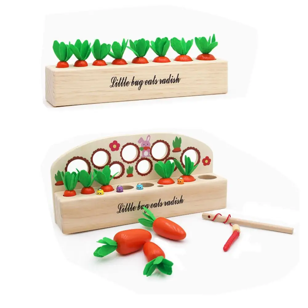 

Carrot Harvest Game Matching Toys Vegetables And Fruits Memory Game Kindergarten Early Education Montessori Teaching Aids