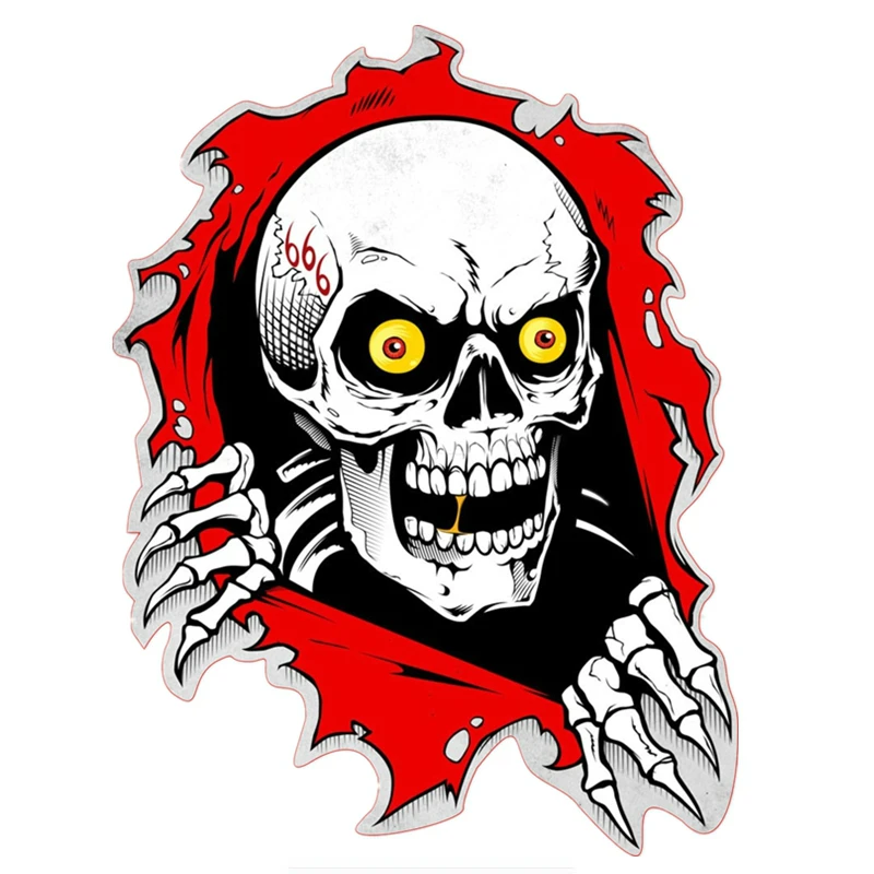 

Car stickers. Creative skull decoration accessories. Suitable for all models such as Chevrolet Cruze Peugeot 307 Honda civic.pvc