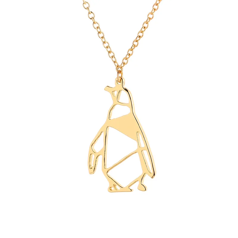 

Hollow Penguin Necklaces Woman Cute Small Animals Necklaces