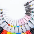 Керамический, твердосплавный Вольфрамовая фреза для ногтей, вращающаяся фреза для ногтей, электрическая дрель для маникюра и педикюра, инструменты