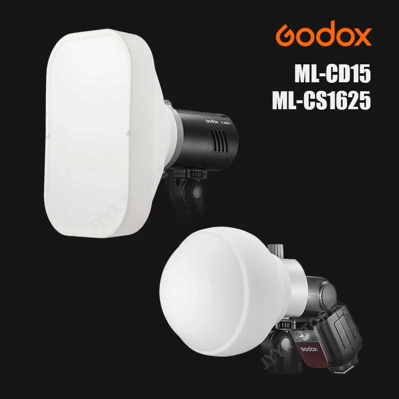 

Godox ML-CD15 ML-CS1625 Silicone Diffuser Ball Gel Dome Kit Soft box for ML30 ML60 V1 V850III V860III TT685 AD300PRO AD400PRO