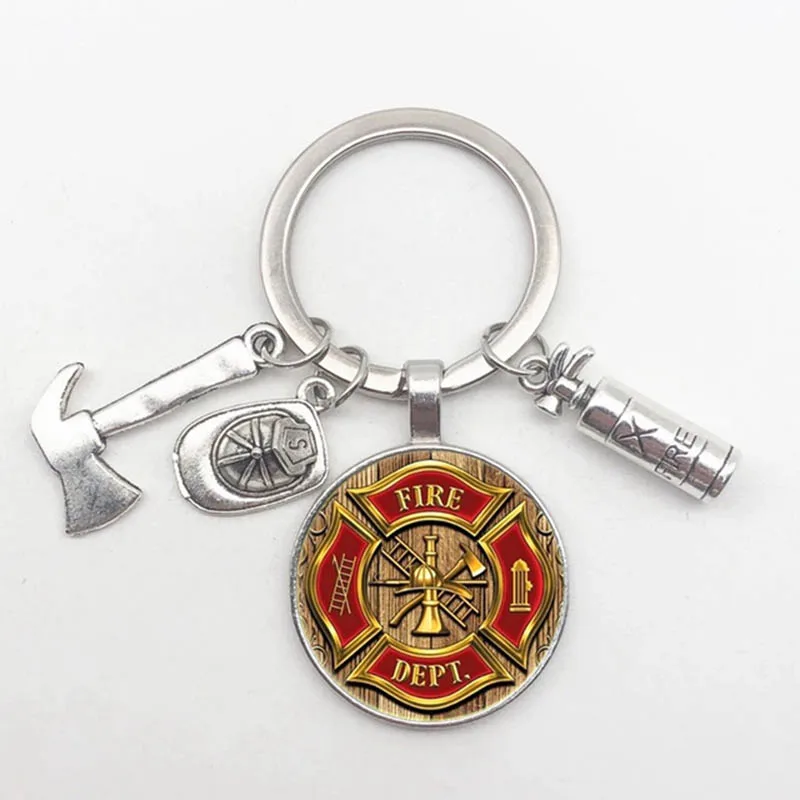 Новинка 2021 брелок для ключей от пожарного огнетушителя шляпы топора инструмент